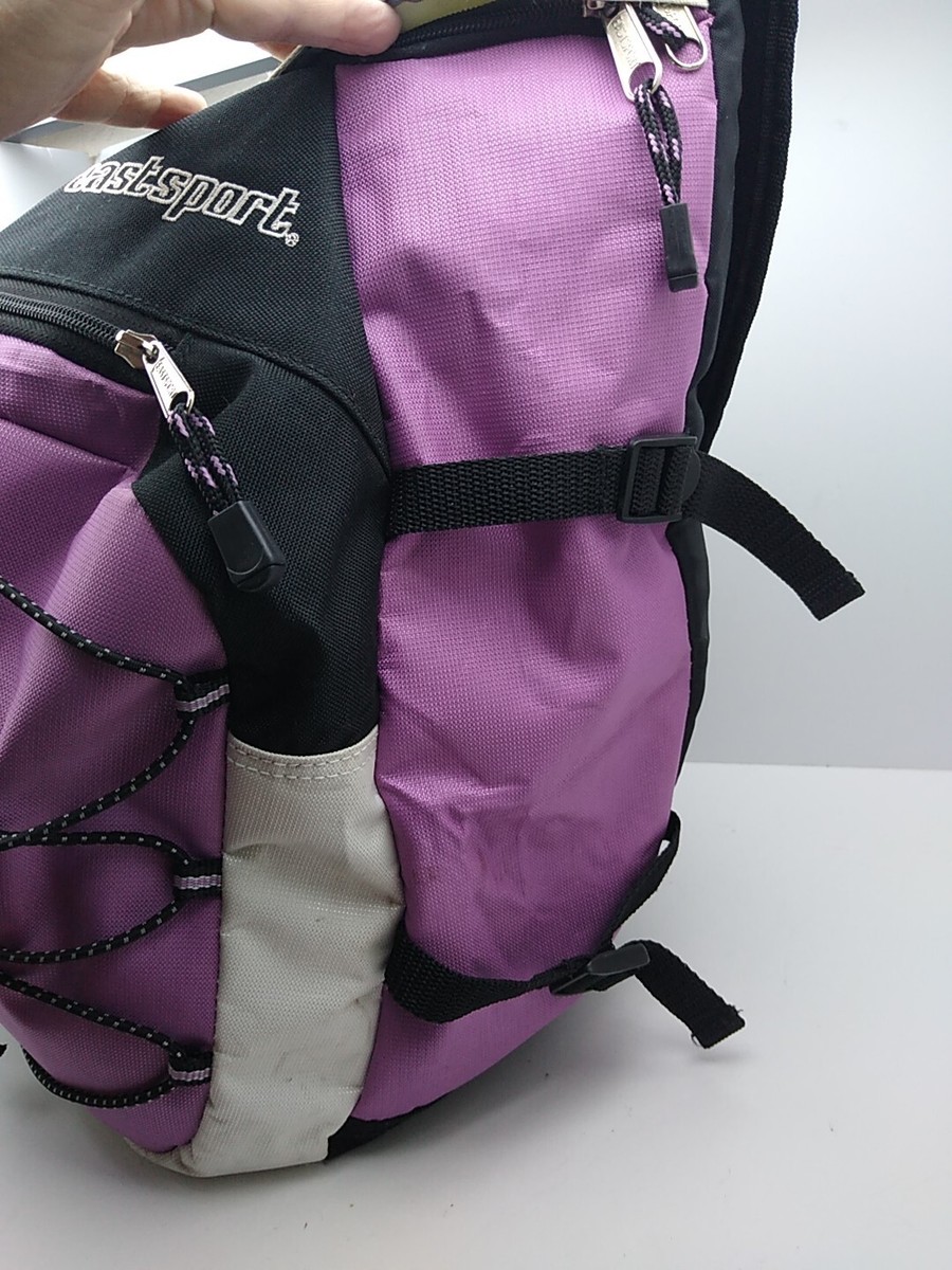 Eastsport Pink Rose Black Multi-Pouch School Student's