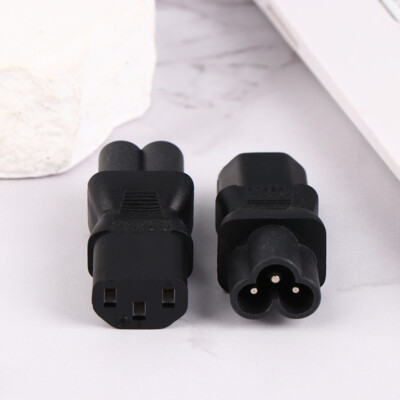 1Pc AC Power Socket Adapter IEC320 3-Pin C13 Female To C6 Male Plug Conver·:J