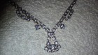 Vintage Rhinestone Blue Necklace and Earring Set — photo 3