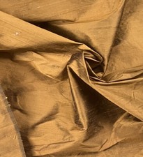 Mustard /Black Iridescent 100 Silk Dupioni Fabric 54 Wide Sold By The Yard