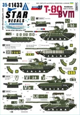 Star Decals 1/35 War in Ukraine #27 Russian T-80BVM Tank Ukraine 35-C1433