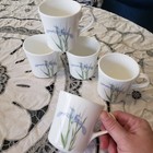 5 Corning / Corelle Shadow Iris purple flower design coffee tea Mug Cup #24 USA — photo 2