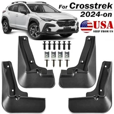 SET Front Rear Mud Flaps Splash Guards Mudguards For 2024 2025 Subaru Crosstrek 