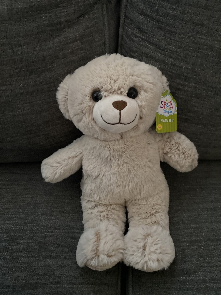 Spark Create Imagine Teddy Bear Cream Tan Plush Stuffed Toy 12