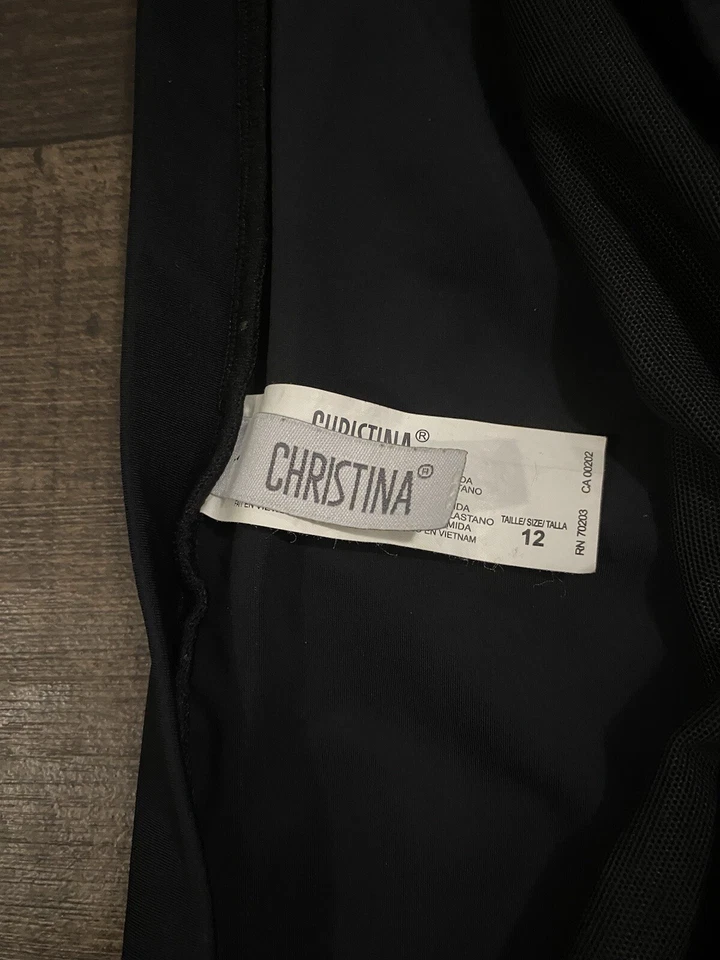 CHRISTINA Skort Built In Bikini Swim Skirt Size 12. - Image 4 of 4