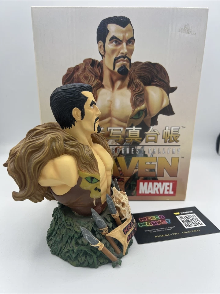 Art Asylum's Rogues Gallery Kraven Bust (2002) Diamond Select #2072/6500 Foto 4 de 4