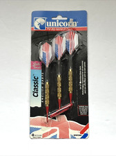 NEW Vtg Unicorn Soft Touch Set of 3 USA Flag Precision Brass Darts England Made