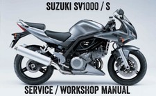 2003-2007 Suzuki SV1000 SV1000S SV 1000 Repair Workshop Service Manual PDF File
