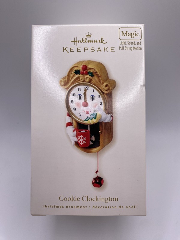 Hallmark Keepsake 2007 Cookie Clockington Magic - Lights, Sound, Motion-NEW-READ