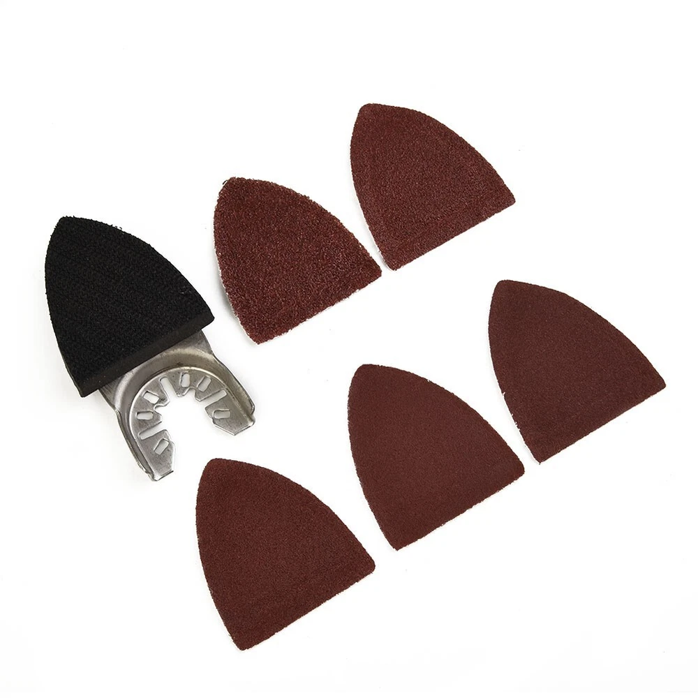 Triangular Sander Pad with 25 Sanding Sheets for Oscillating Power Tools