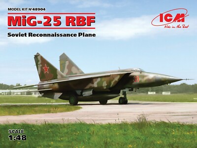 MiG-25 RBF, Soviet Reconnaissance Plane (Plastic Model kit) 1/48 ICM 48904