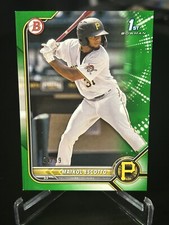2022 Bowman 1st Green /99 Maikol Escotto BP-52 Pittsburgh Pirates