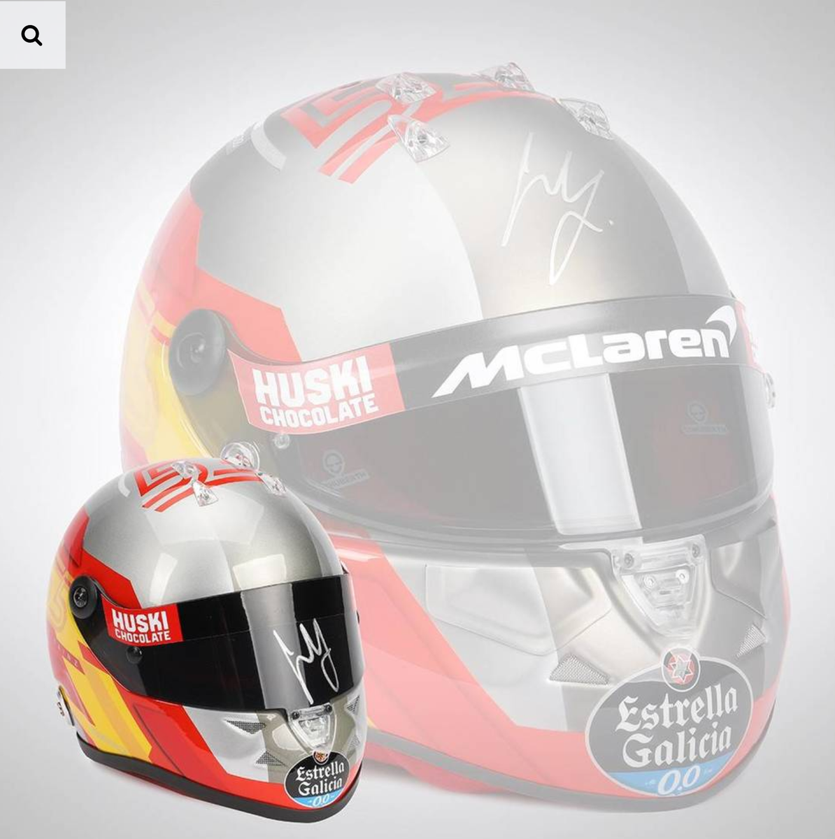 Helmet 1/2 Sainz Brésil 2019 Signed