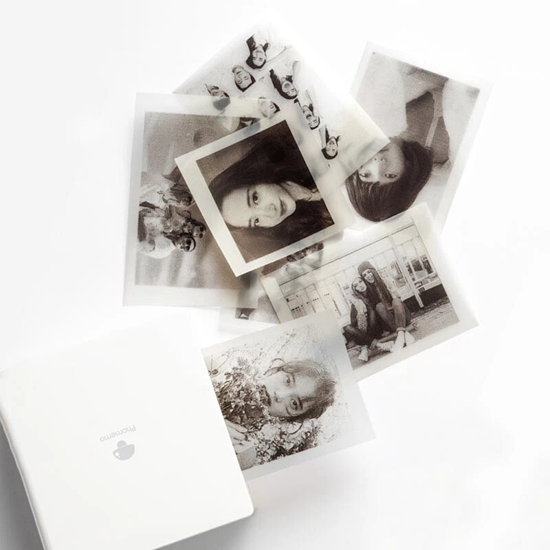 Bluetooth Mini Photo Printer Wireless Sticker Printer with Thermal Paper