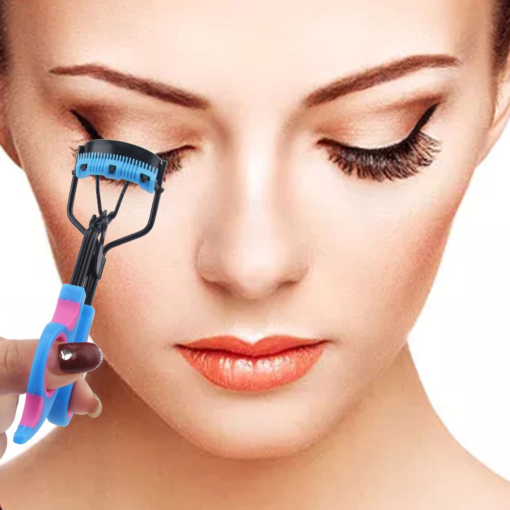 Practical Eyelash Curler Curve Ladies Girls Built Comb With Refills eBay