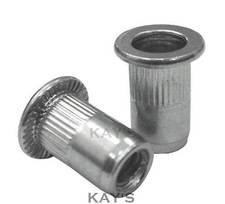 RIVET NUTS RIVNUTS OPEN NUTSERT RUBNUT STEEL, ALUMINIUM, STAINLESS STEEL, RUBBER