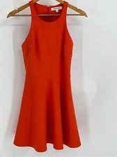 Eliabeth and James Dress Orange Tank Women 4 Skater A Line Sleeveless Racer