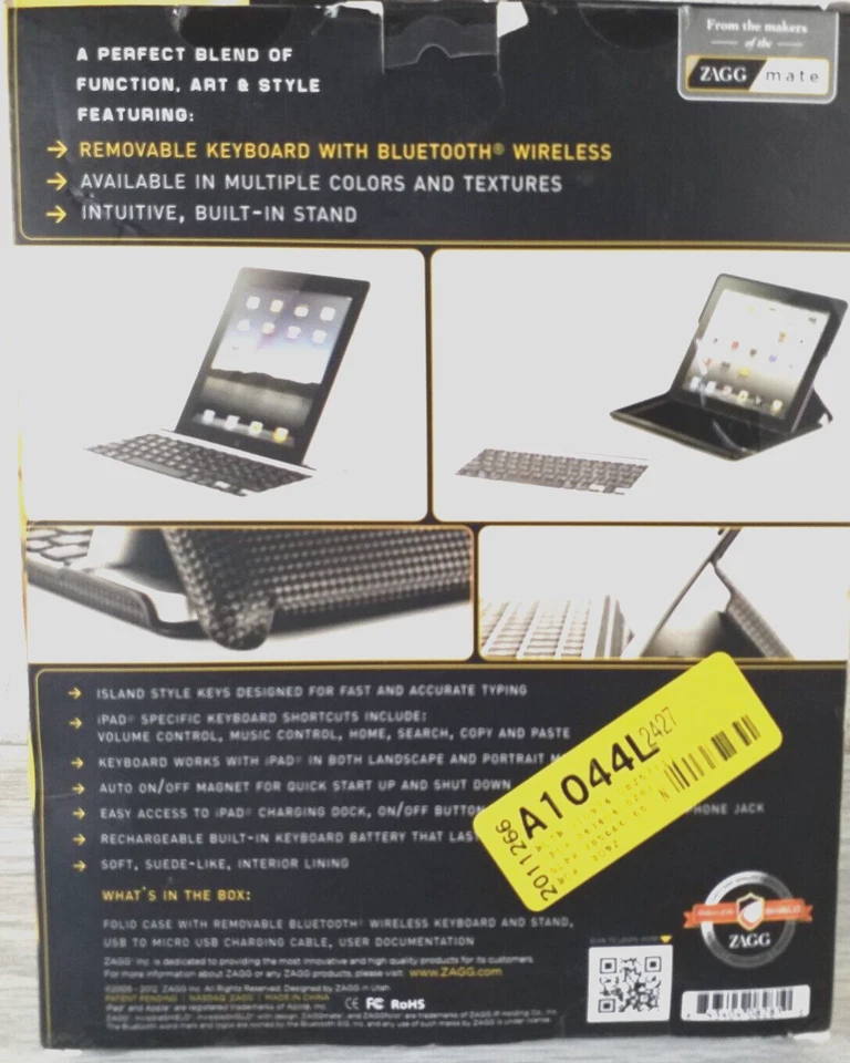 Zagg Folio State Of The Art Tablet Accessory For iPAD 2, 3rd and 4th Generation - Image 4 of 4