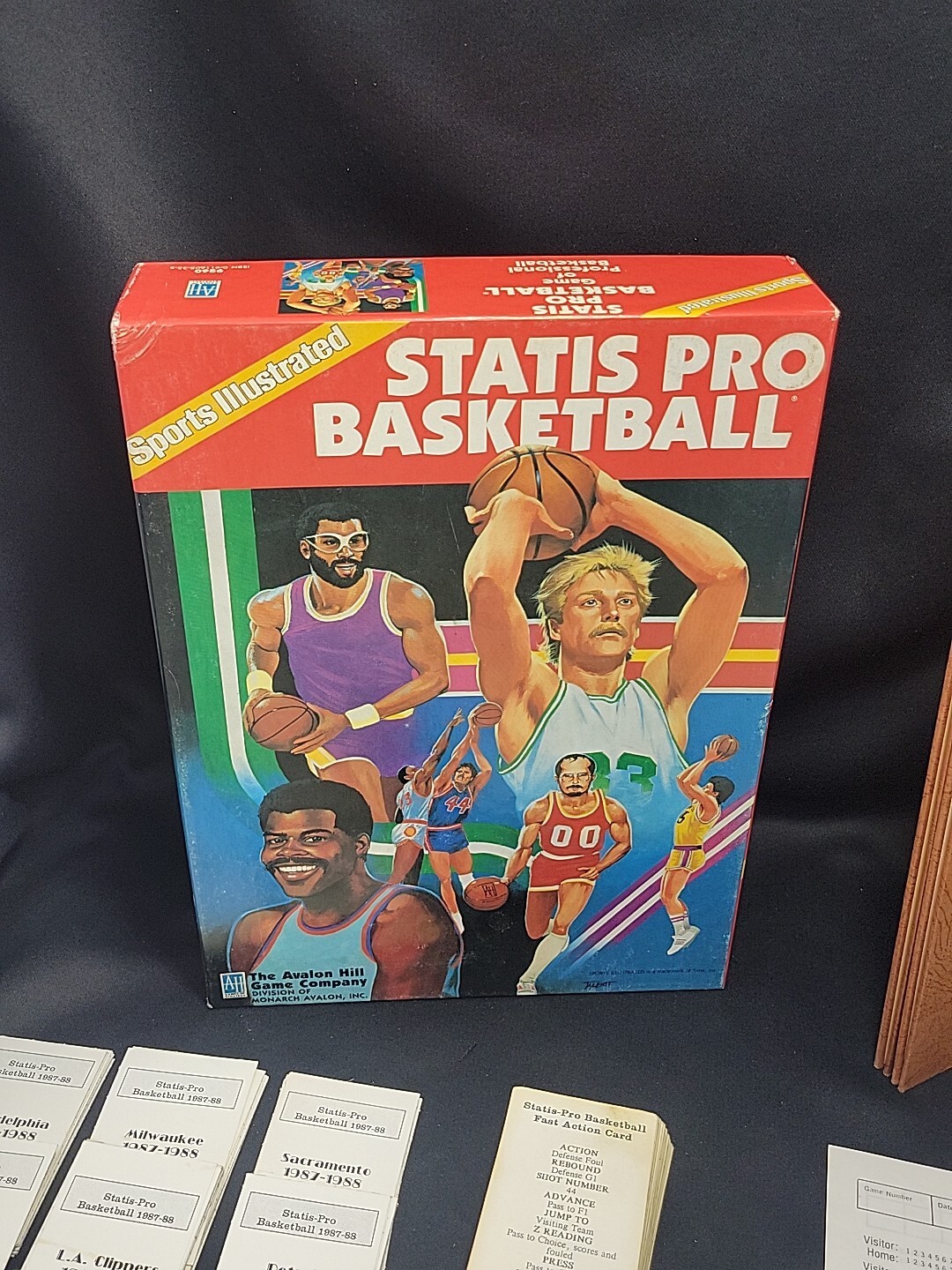 🏀SPORTS ILLUSTRATED 198788 Season Statis Pro Basketball Game AVALON
