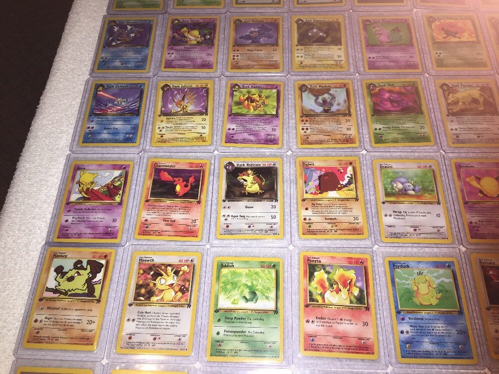 POKEMON 1st EDITION TEAM ROCKET SET COMPLETE (83/82) NEAR MINT