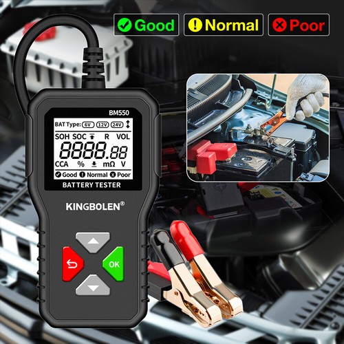 MRCARTOOL B300 Batterietester - Professioneller Autobatterie Tester 12V/24V