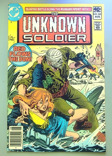 Unknown Soldier #242 ~ DC 1980 ~ "Red Flows the Don!" JOE KUBERT cover VF/NM - 第 1/2 張圖片