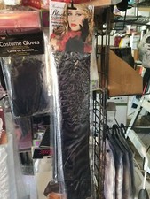 Long Gloves Womens Arm Finger Party Evening Elbow Black 50 OFF