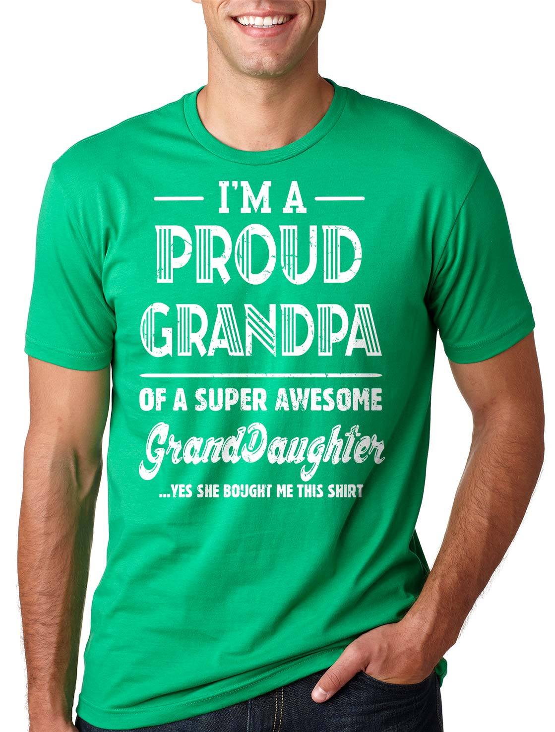 Gift for Grandpa Proud Grandpa of awesome Granddaughter Tee Shirt