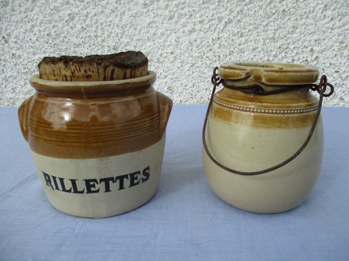ANCIEN POT A RILLETTES EN GRÈS ET POT DE BOUILLON BERGER EN GRES - Bild 2 von 15