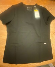 FIGS Casma Three Pocket Scrub top Women's top Black Size Large