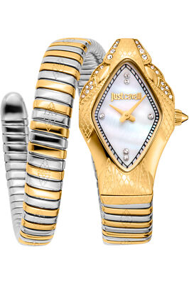 Orologio Just Cavalli JC1L306M0065 da Donna Bianco Antico in Acciaio