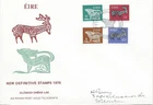 Ireland 1976 New Gerl Definitives FDC Irish First Day of Issue Dog Stag