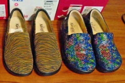 NEW Alegria Keli Leather Nursing Shoes Multi-Color Sz 37 MSRP $119.95-129.95