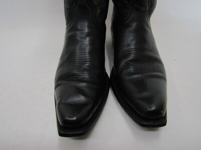 Young Guns Mens Size 8.5 EE Black Leather Cowboy Western 