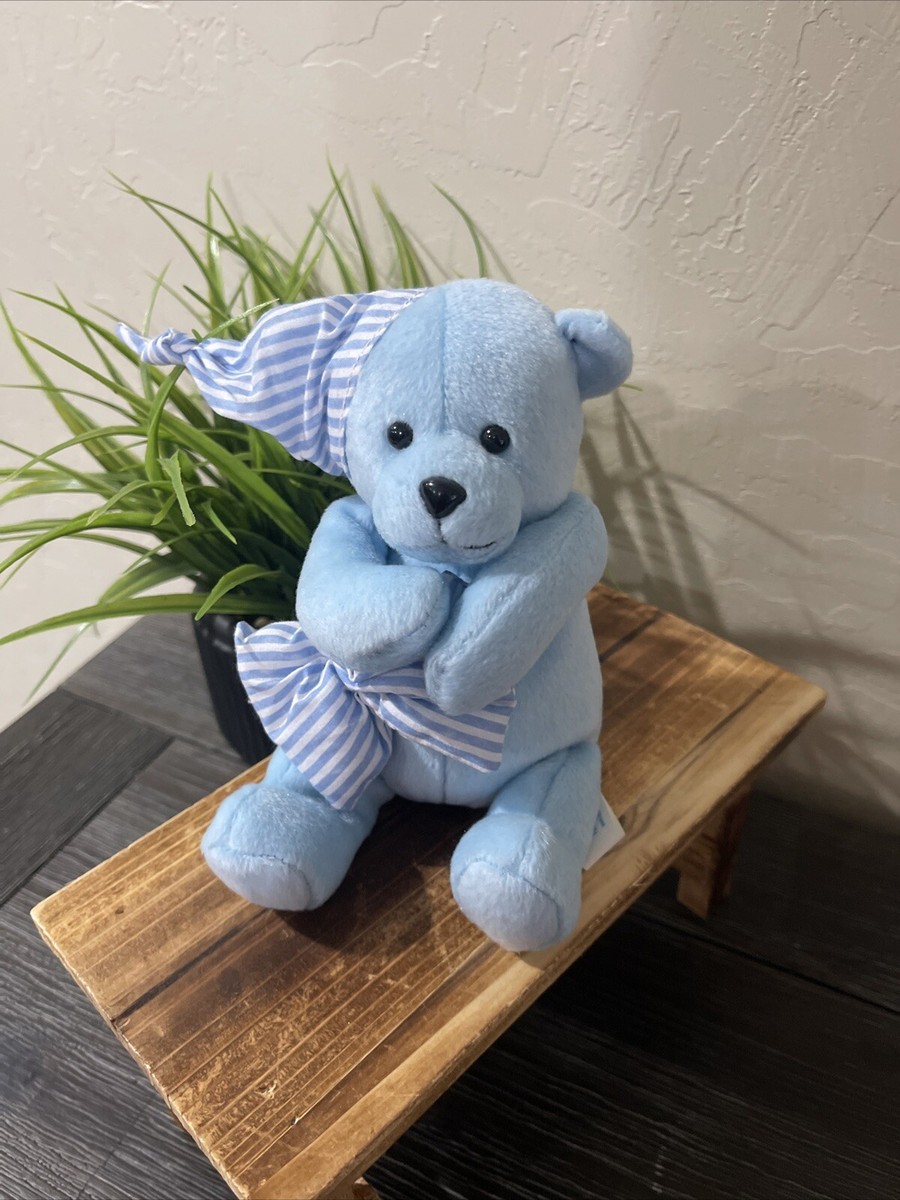Blue Bear Plush Wearing Sleeping Cap Hat 8” | eBay