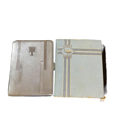 sylva chrome cigarette case emu New Never Used Vintage Emu Brand Sylva Chrome Cigarette Case Tin Made In  England