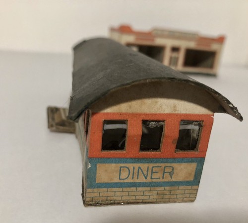 Ideal Models HO Diner AL's Gas Station Substation Cardboard Buildings Pre-War - Picture 6 of 19