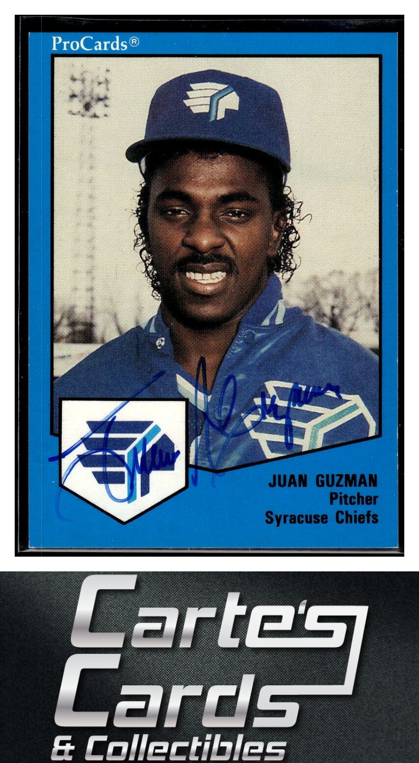 Juan Guzman 1989 ProCards Triple A #797 Chiefs TTM/IP Signed Autographed