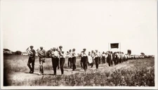 Black Men Musicians Marching Parade Unknown Loc C. E Boomhower RPPC Postcard E68