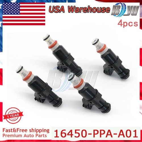 Fuel Injectors 4PCS 16450RAAA01 16450RAAA01 For 20032007 Honda