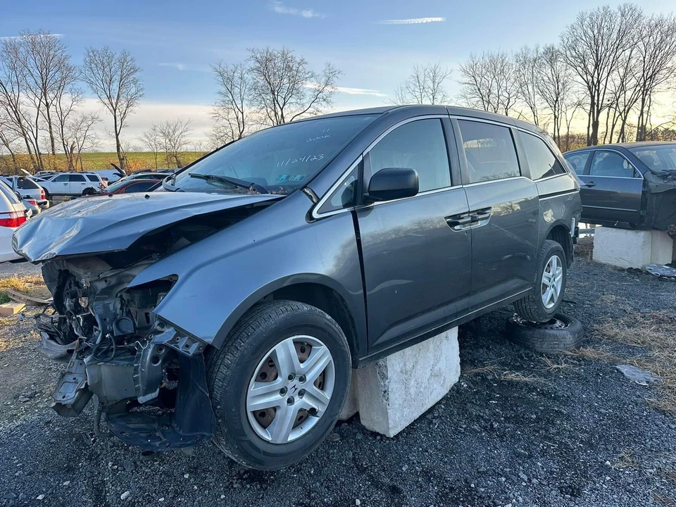 ✅ Reposacabezas izquierdo derecho Honda Odyssey 2011-2017 3 filas tela trasera gris Foto 2 de 4