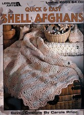 7 Quick  Easy Shell Afghans Stunning Must Have Designs Crochet Pattern Booklet