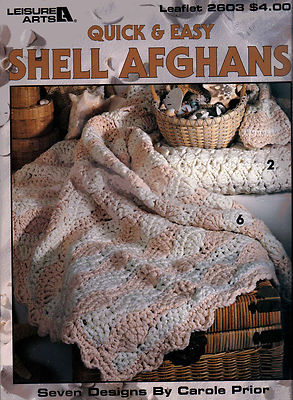 7 Quick & Easy Shell Afghans Stunning Must Have Designs Crochet Pattern Booklet