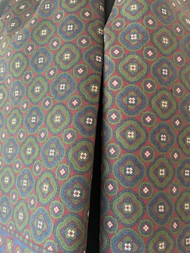 De Colección Pura Lana Seda Hombre Bufanda Ópera 2 Capas Verde Azul Borgoña 115x28 Cm - Imagen 4 de 12