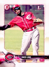 2018 Bowman #BP78 Shed Long Prospects Cincinatti Reds