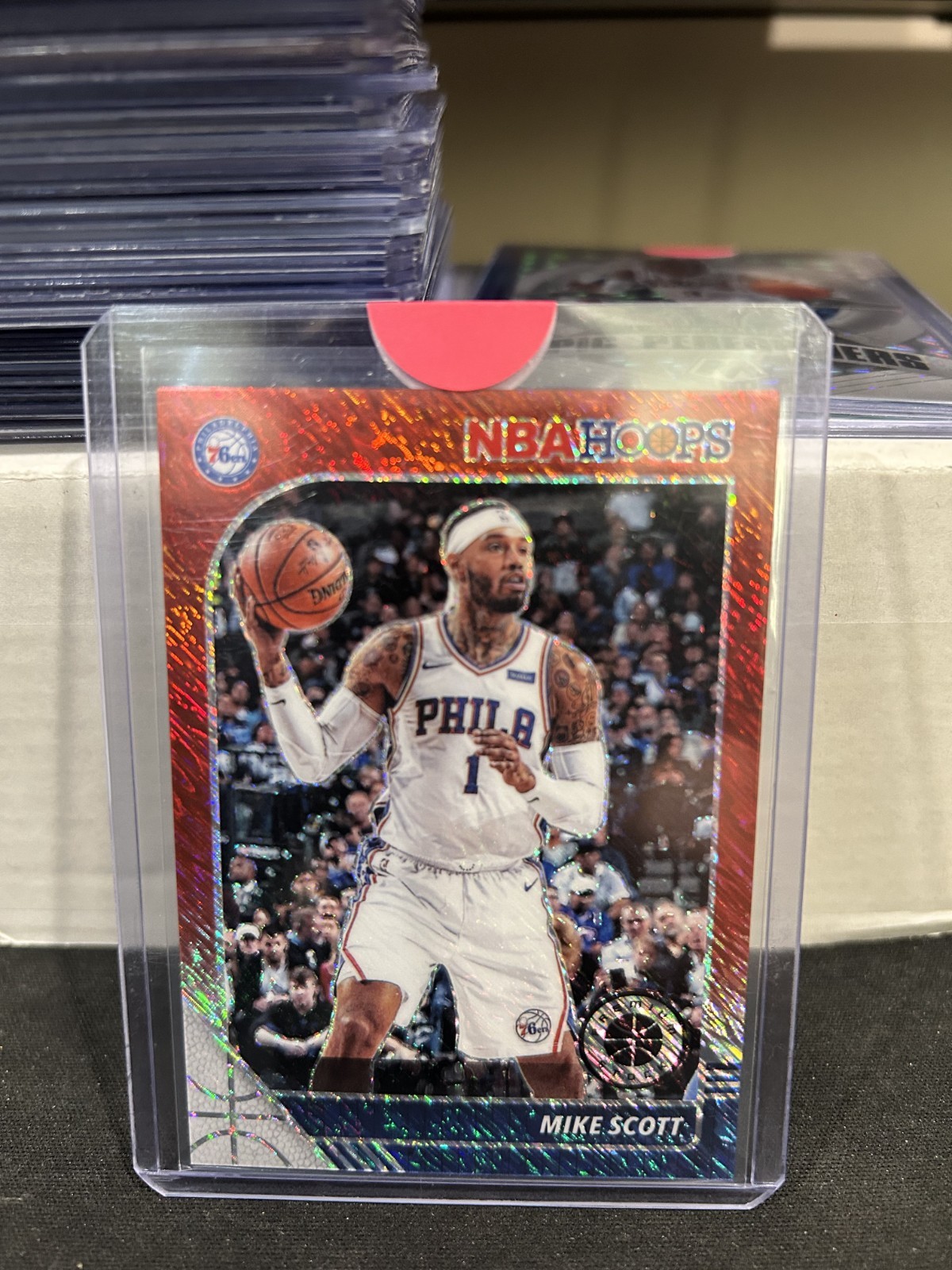 2019-20 Panini NBA Hoops Premium Stock - Mike Scott #279 Red Shimmer /88