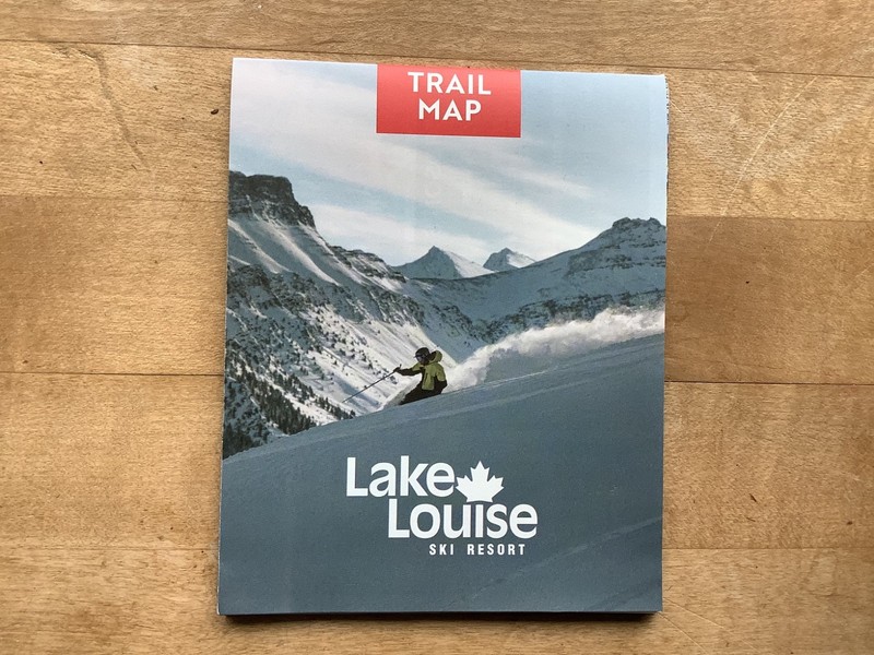 2025/26 Lake Lousie Banff Canada Ski Trail Map 🏂⛷️🏔️