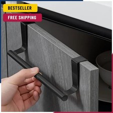 Towel Rod Steel Metal Wire Over Cabinet Towel Rack Storage Organizer Bathroom