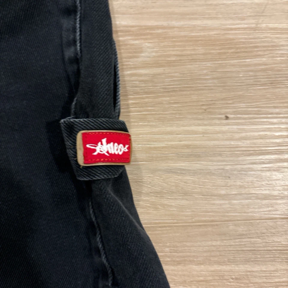 复古 90 年代黑色火焰骷髅 Jnco Jorts 尺寸 29 尺寸显示 — 第 4/4 张图片