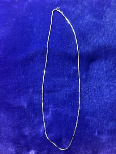 9ct White Gold Box Chain – 16 To 22 Inches, No Stone, Jewellerybox MPL-031